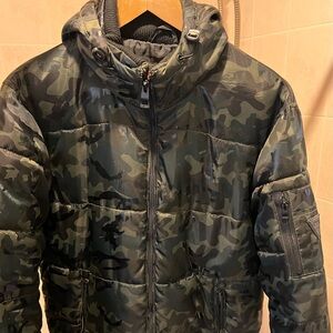Camo Puffer Jacket
